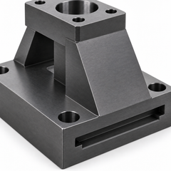Close-up view of the single-side T-slot on a representative P20 nitrided A-type lifter base