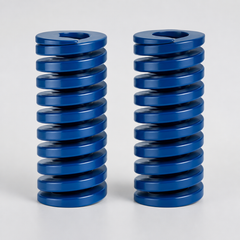 Blue rectangular-wire die springs pack of 2