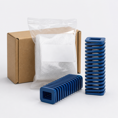 Blue die springs protective packaging