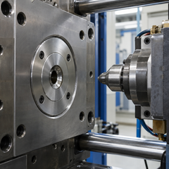C-Type sprue bushing installed in injection mold application