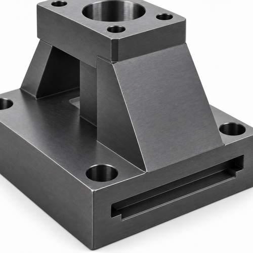 Close-up view of the single-side T-slot on a representative P20 nitrided A-type lifter base