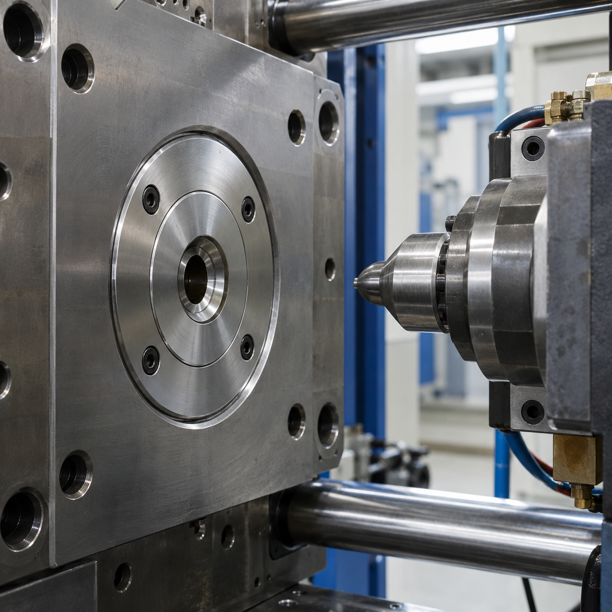 C-Type sprue bushing installed in injection mold application