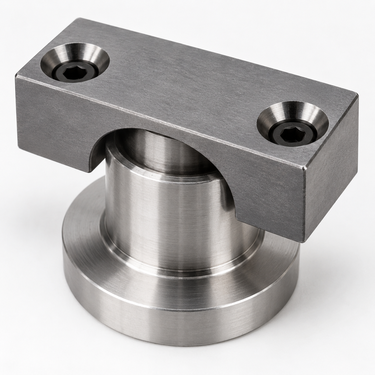 Representative ejector sleeve retainer plate and clamp block