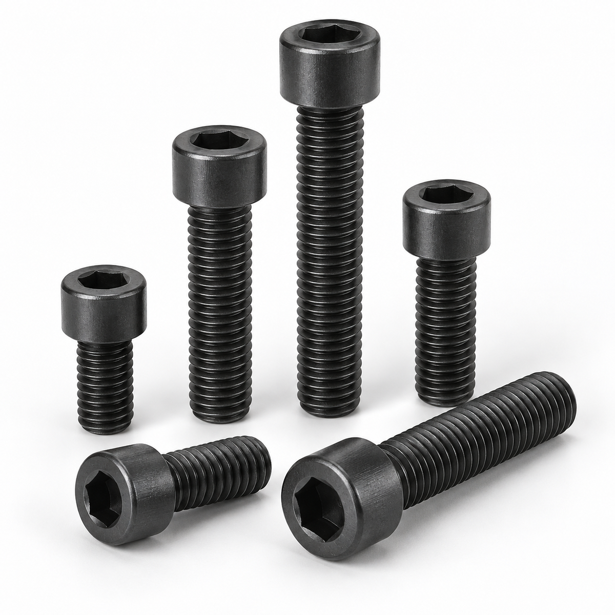Grade 12.9 hex socket cap screws representative size range
