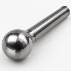 Spherical-head angle pin polished ball head detail