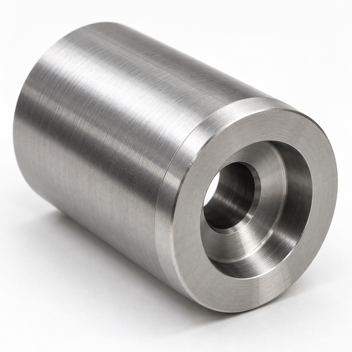 Custom mold support pillar counterbore and bore detail