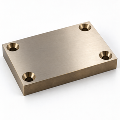 Representative bronze wear plate and balance block